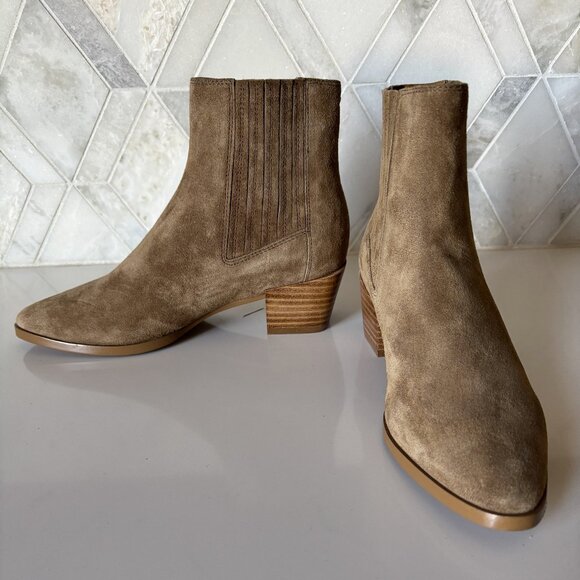 rag & bone Shoes - Rag & Bone Size 35/4.5 Brown Gray Grey Ankle Boot Pull On Rover Chelsea Boot